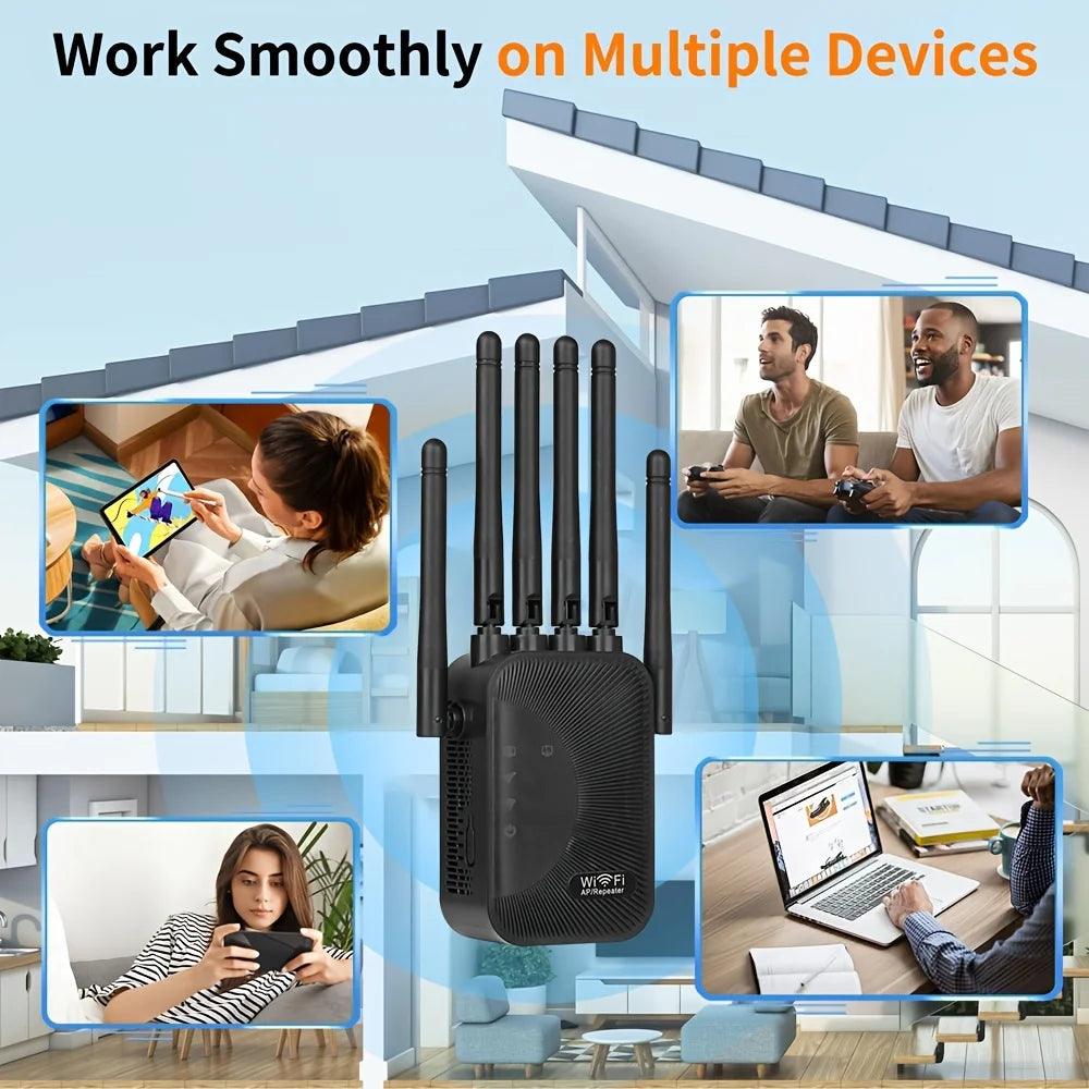 Dual-Band WiFi Extender with Ethernet Port