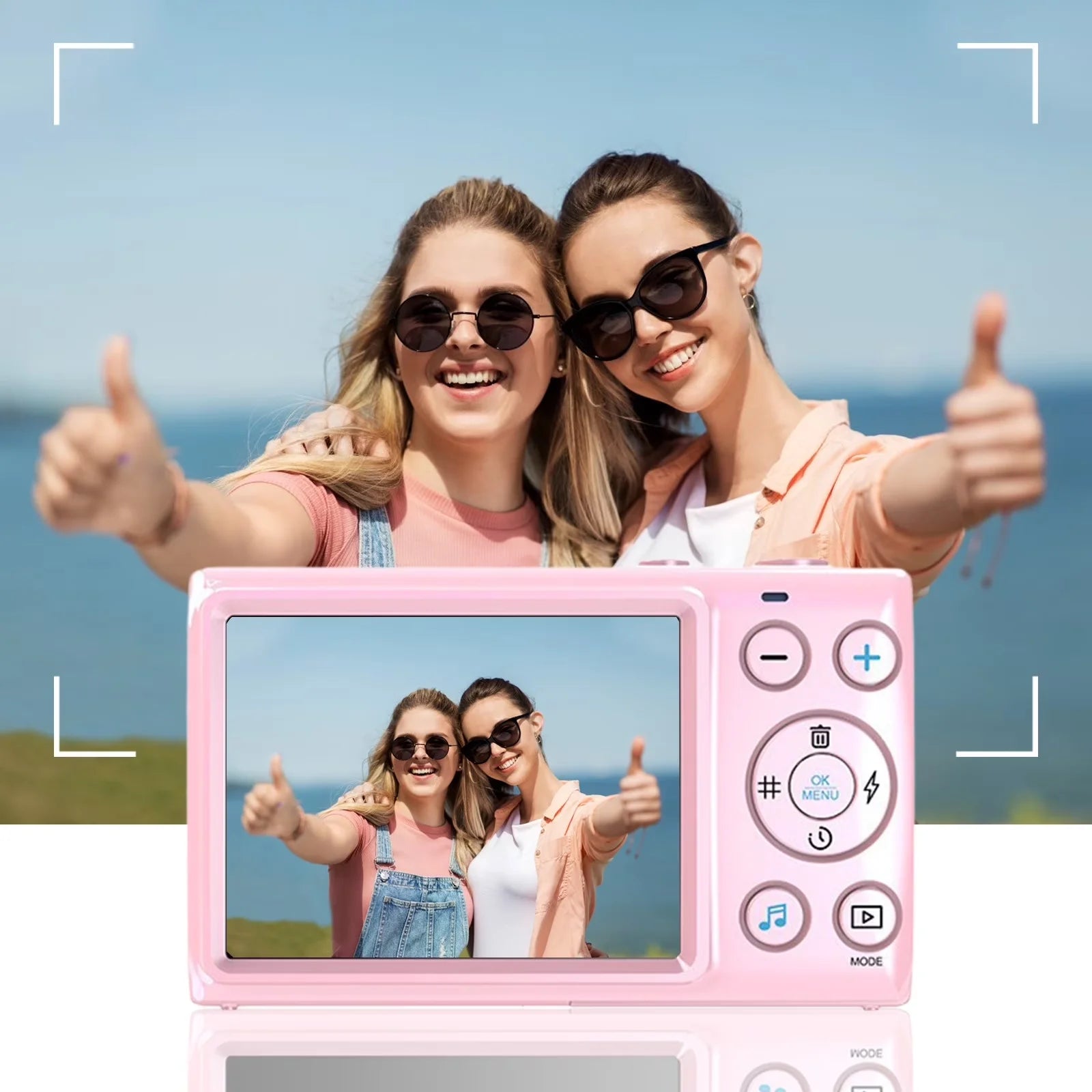 KOMERY 4K 64MP Digital Camera with 18X Zoom and Autofocus
