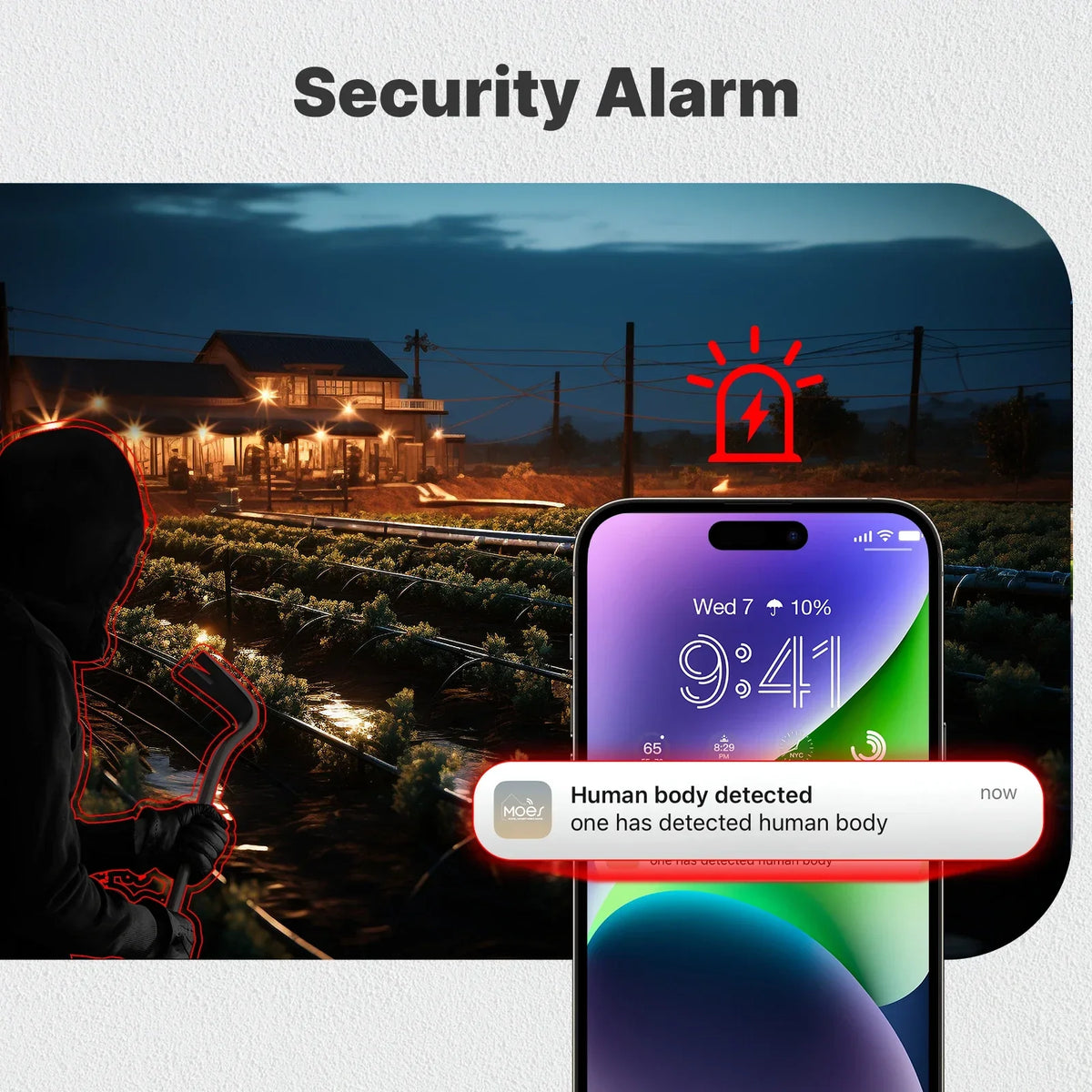 4MP Solar Outdoor Security Camera with WiFi/4G, IP65 Waterproof, Human Tracking, Full Color Night Vision