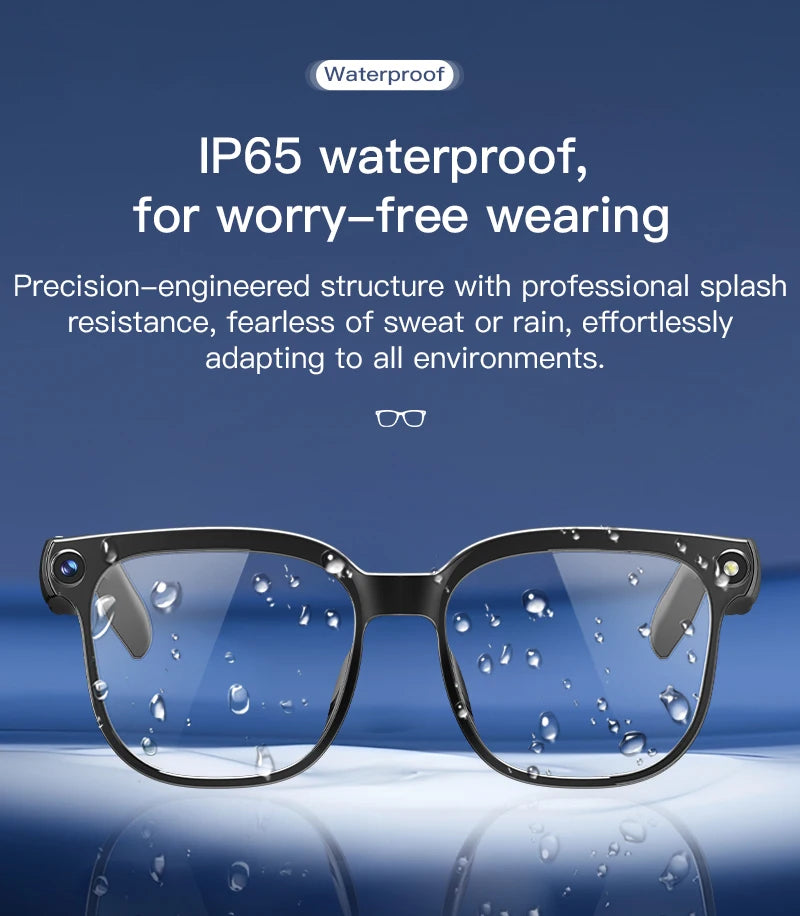 Smart AI Glasses 1080P Camera Bluetooth Calls Translation