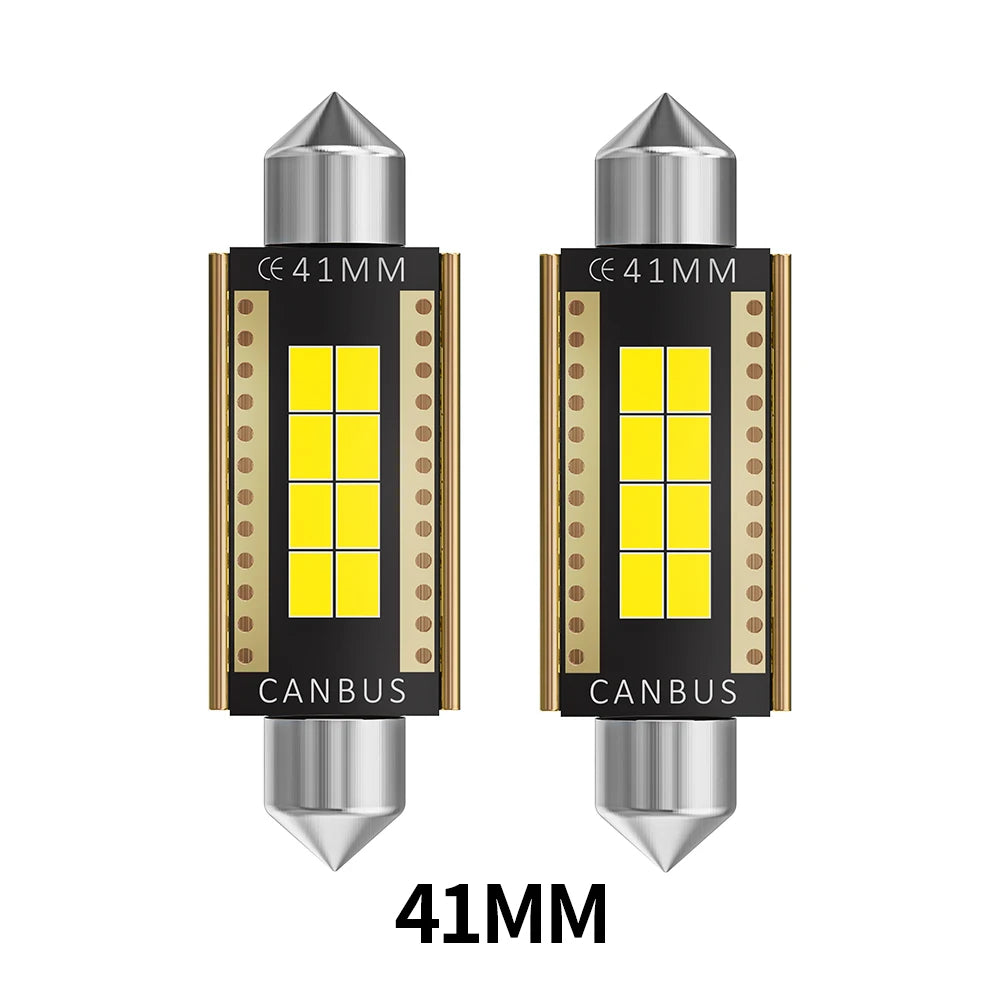 Oprah 2/10 unidades LED C5W C10W Festão Luzes para Carro Canbus 31/36/39/41mm Acessórios para Camioneta e Carro Lâmpada para Placa de Matrícula Lâmpada de Leitura 12V 24V