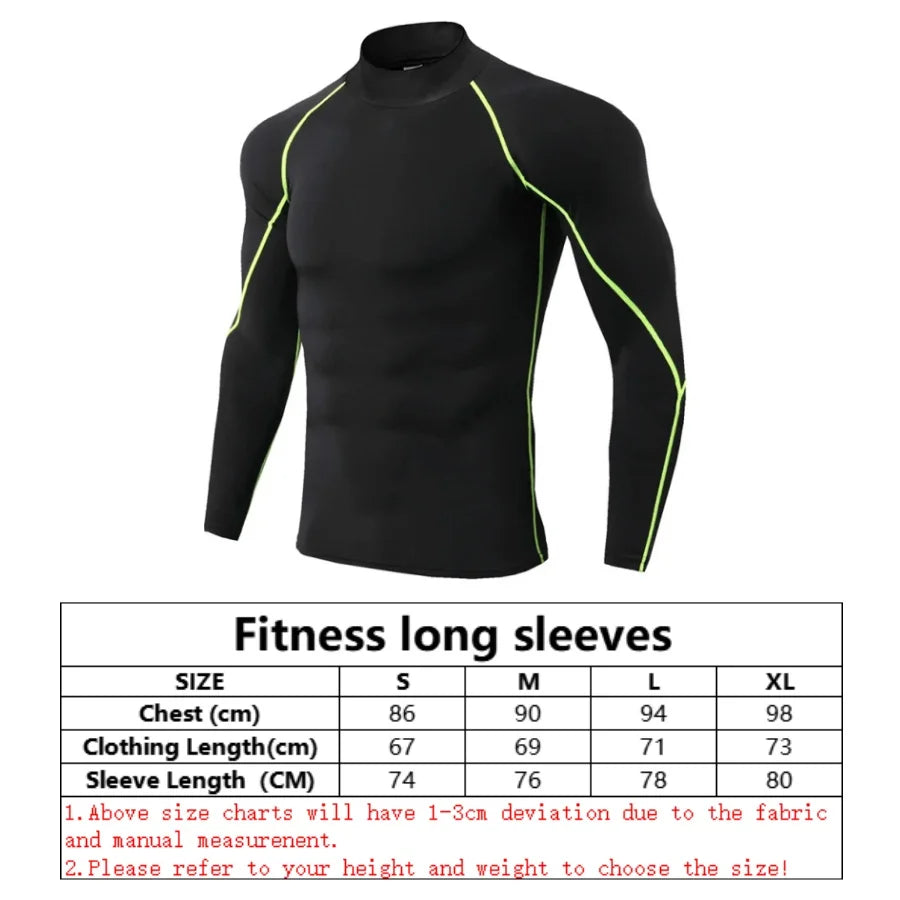 Winter Man Compression Shirt Cycling Clothing Warmth Shirt Warm Bottoming Shirt Men Compression T-Shirt Gym Sportswear 2024 New 