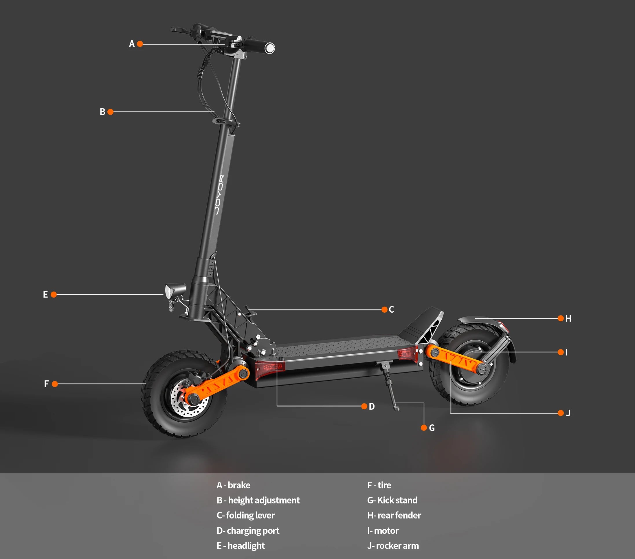JOYOR S10‑S‑Z Electric Scooter 60V Dual Motor