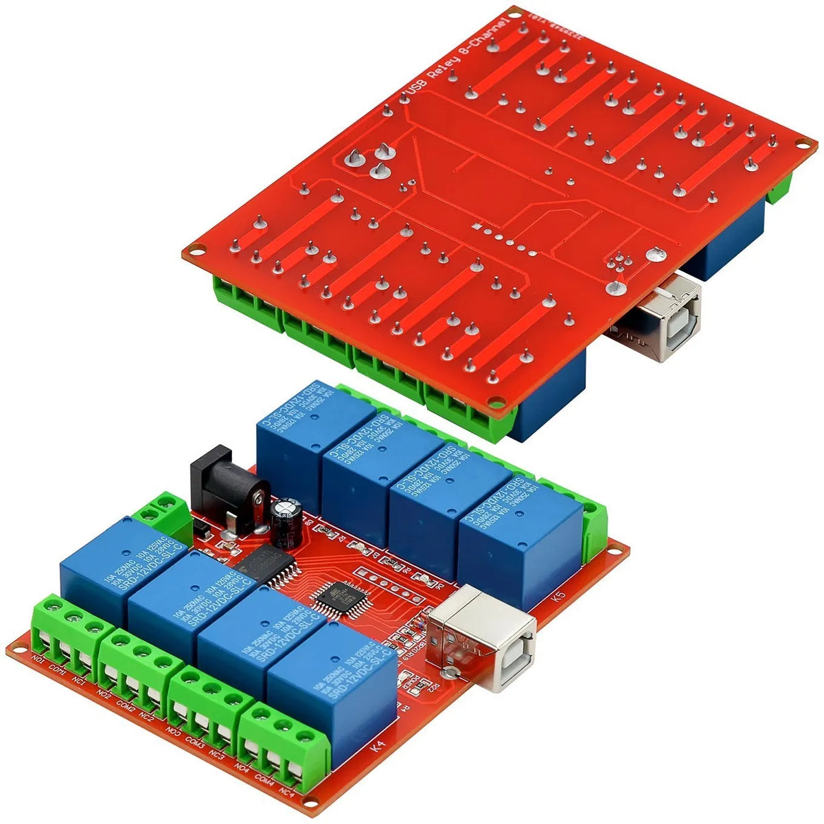 Modulo di controllo relè USB per PC e domotica