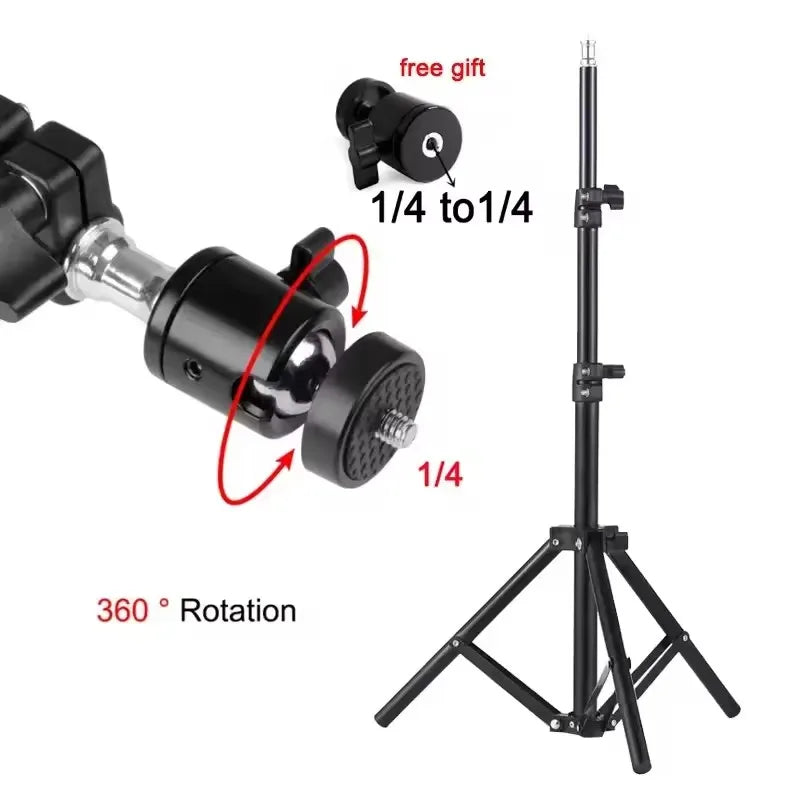 Xiaohui Soporte universal portátil de 50 cm-160 cm para HY300 proyector mini, soporte de trípode, carga máxima 1.5 kg
