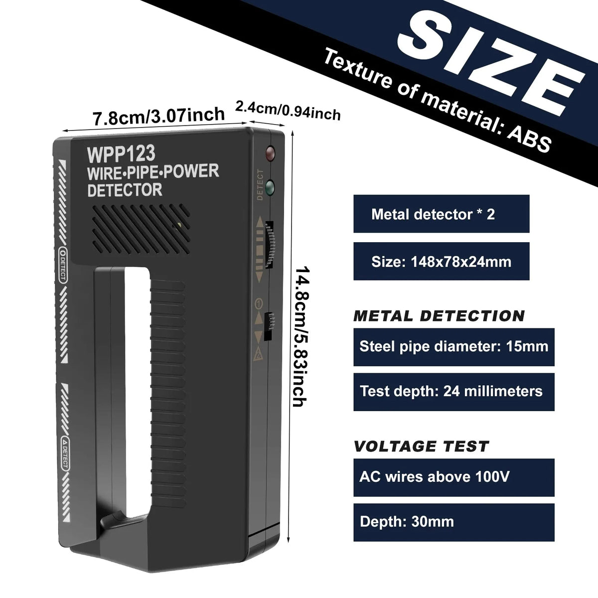 Handheld Wall Metal and Wire Scanner