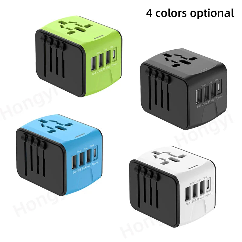 Universal Travel Adapter with USB Charging Ports