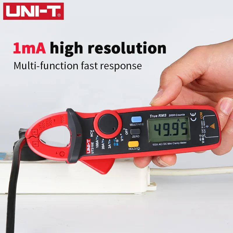 UNI-T UT210E Digital AC DC Current Clamp Meter True RMS Pliers Ammeter Voltage Tester Multimeter Resistance Frequency Meter Spy-shop.com