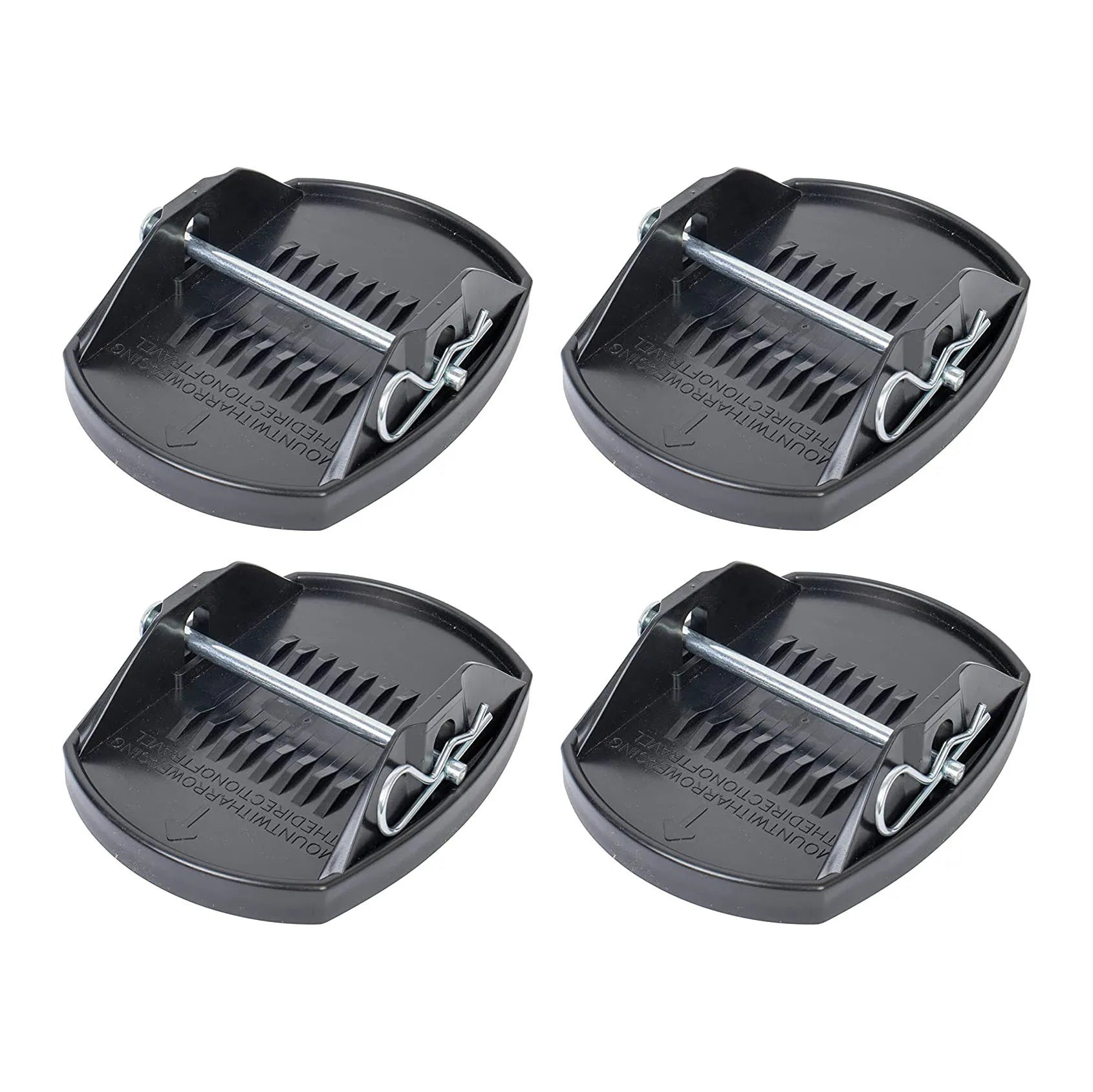 4PCS RV Trailer Jack Pads Universal Wheel Foot Leg Support Adapter