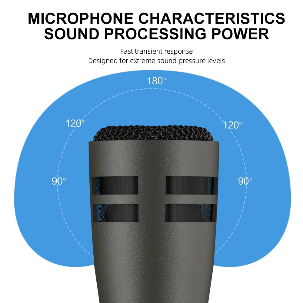 604-Style Cardioid Dynamic Instrument Microphone