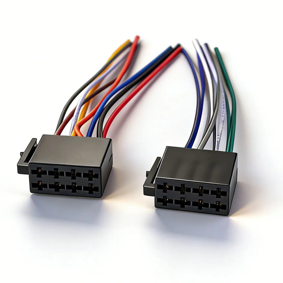 Female ISO Car Stereo Wiring Harness Pair