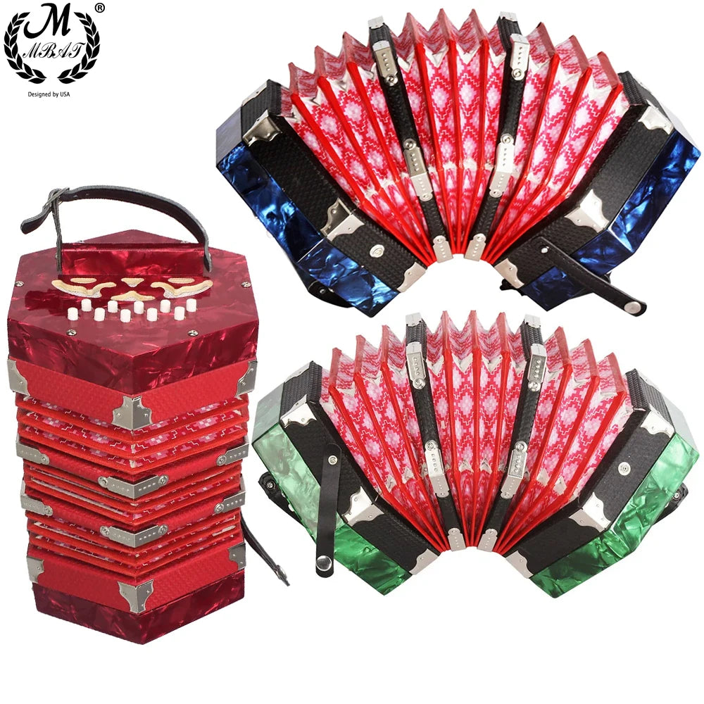 20-klávesová anglická concertina nebo carrying bag