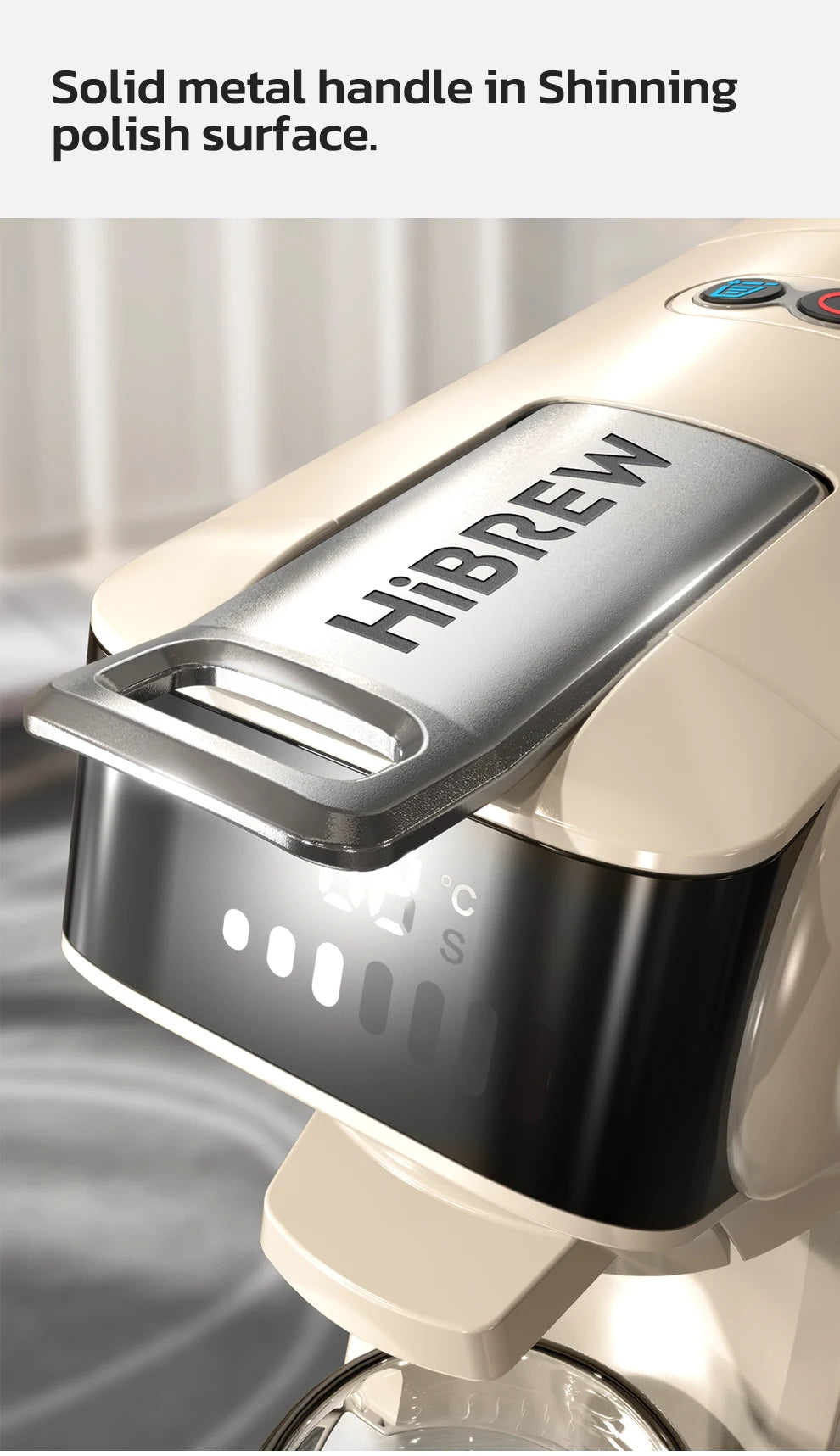 HiBREW 6‑in‑1 Capsule Coffee Machine for Hot & Cold Espresso