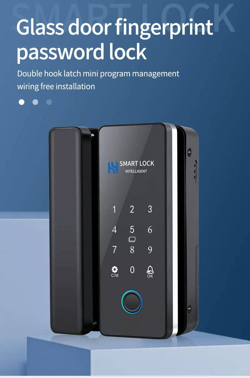 Bluetooth-tasted Lock til glas- eller rammede døre