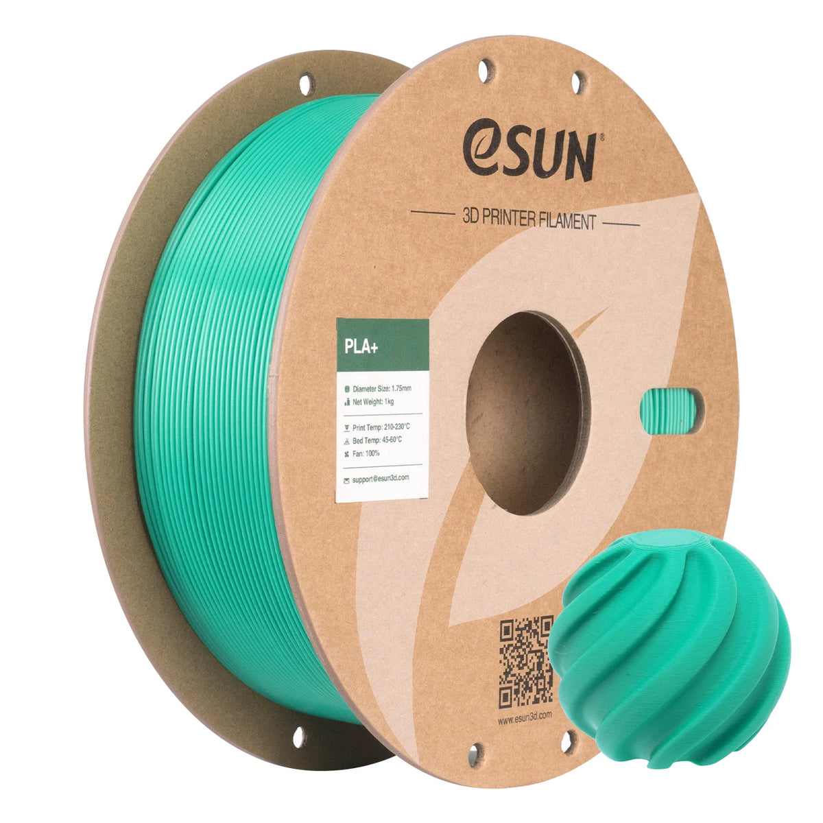 Filamento PLA+ para impressora 3D, 1.75 mm, bobina de 1 kg