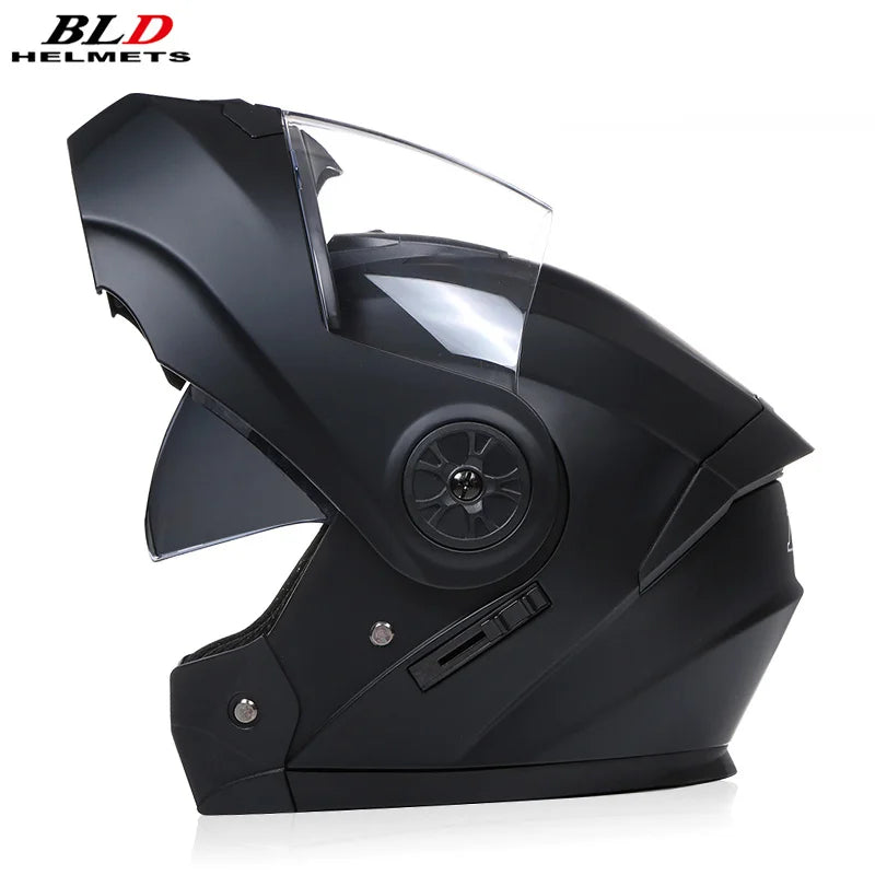 Binoclu/Bizant dual pentru bărbați/femei, cască de Moto, motocros, modular, Flip Up, personalizată, Cască integrală