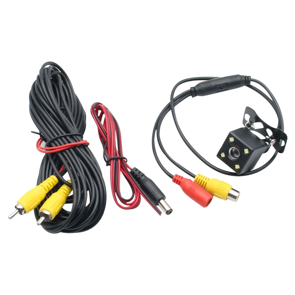 Wide Angle HD Car Rearview Camera Rear View Video Vehicle Camera Backup Reverse Camera 4/8/12 LED Night Vision Parking Camera 