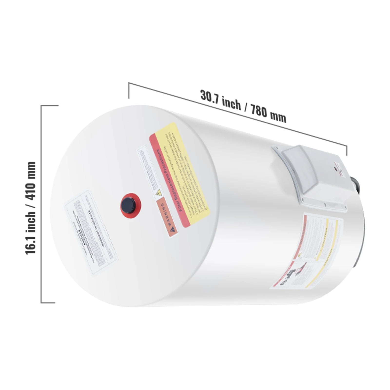 Chauffe-eau électrique 70L avec écran LED et contrôle de la température