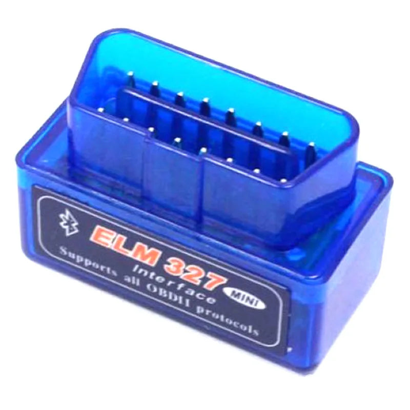 ELM327 Mini Bluetooth OBD2 Adapter, Blue, 1–5 Piece Packs