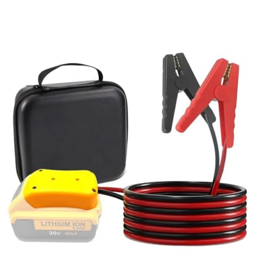 DEWALT 20V Battery Jump Starter Cables, 8AWG 5.9FT