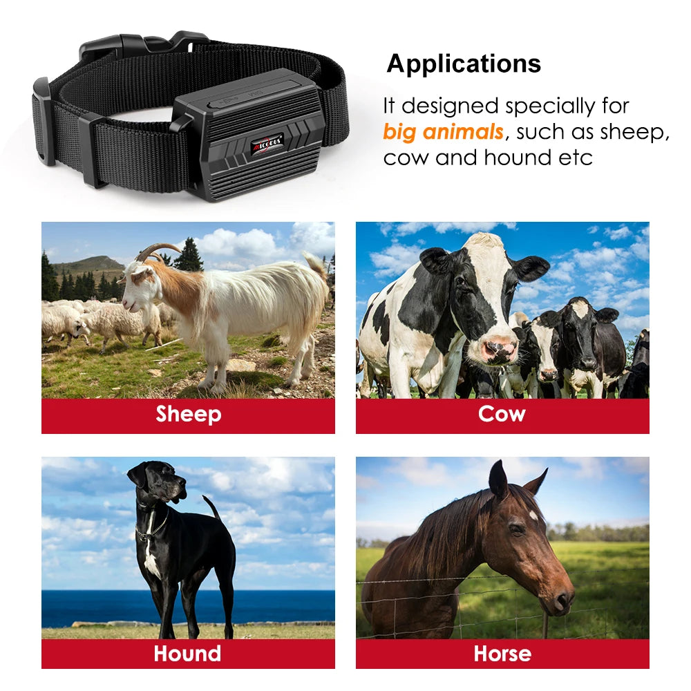 MiCODUS GPS-Hundeortungsgerät ML935 für Pferd, Kuh, Jagdhund, 3000 mAh, Mikrofon, Hunde-GPS-Tracker, Geozaun, kostenlose APP, PK TKSTAR TK905