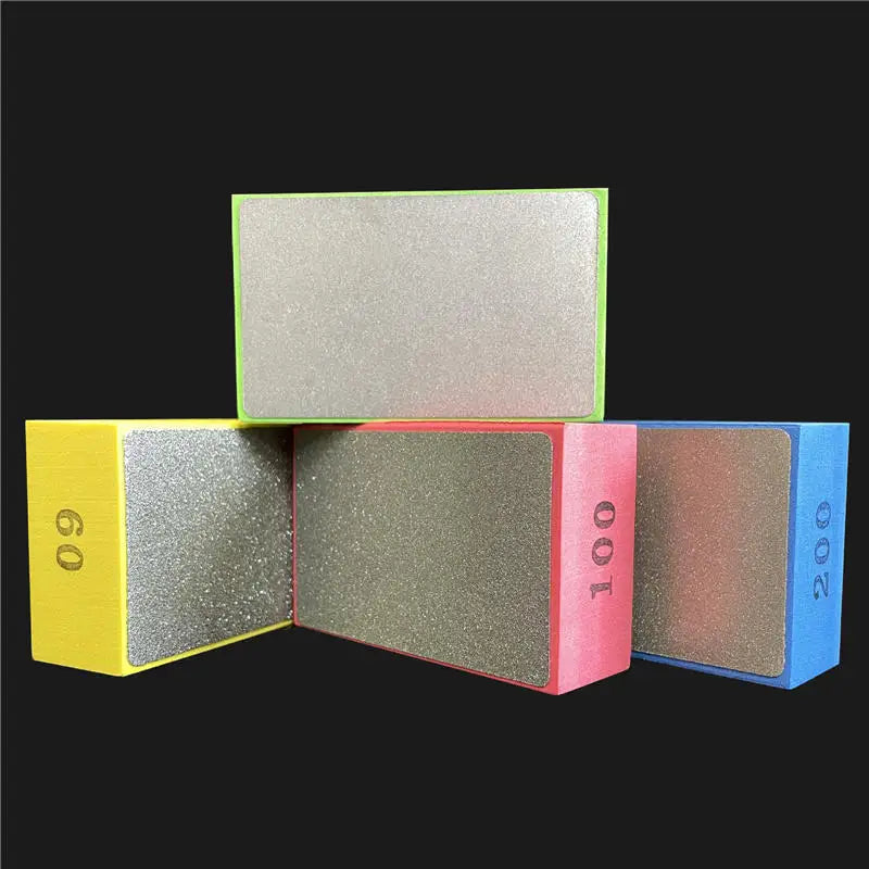 Discos de polimento manual de diamante 60/100/200/400# Bloco de abrasivo para azulejos vidro Polimento Areia Padrão Disco de polimento Abrasivo para pedra