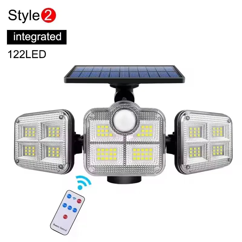 Luz solar exterior com sensor de movimento