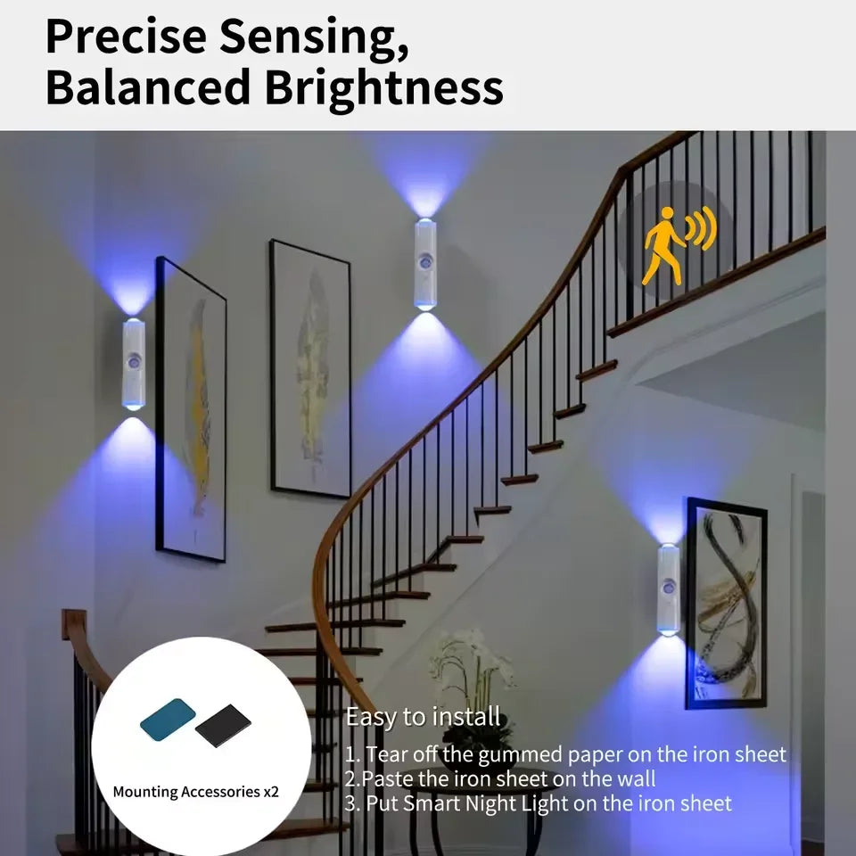 Magnetické nabíjecí LED noční světlo s pohybovým senzorem