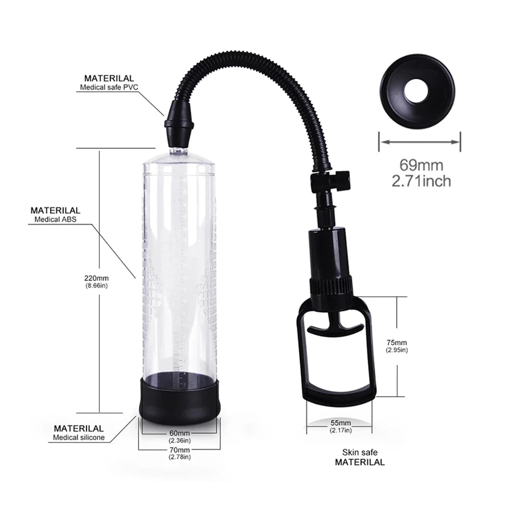 Pompă manuală de vacuum personală cu supapă de eliberare rapidă