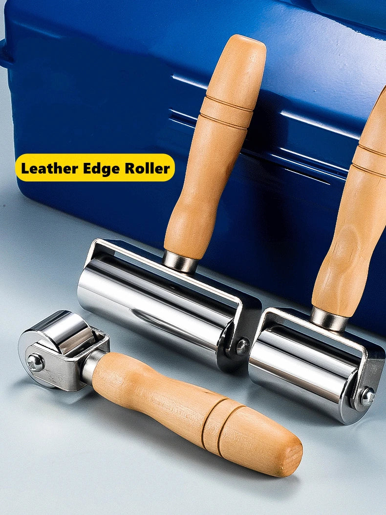 Wooden-Handle Leather Seam Roller