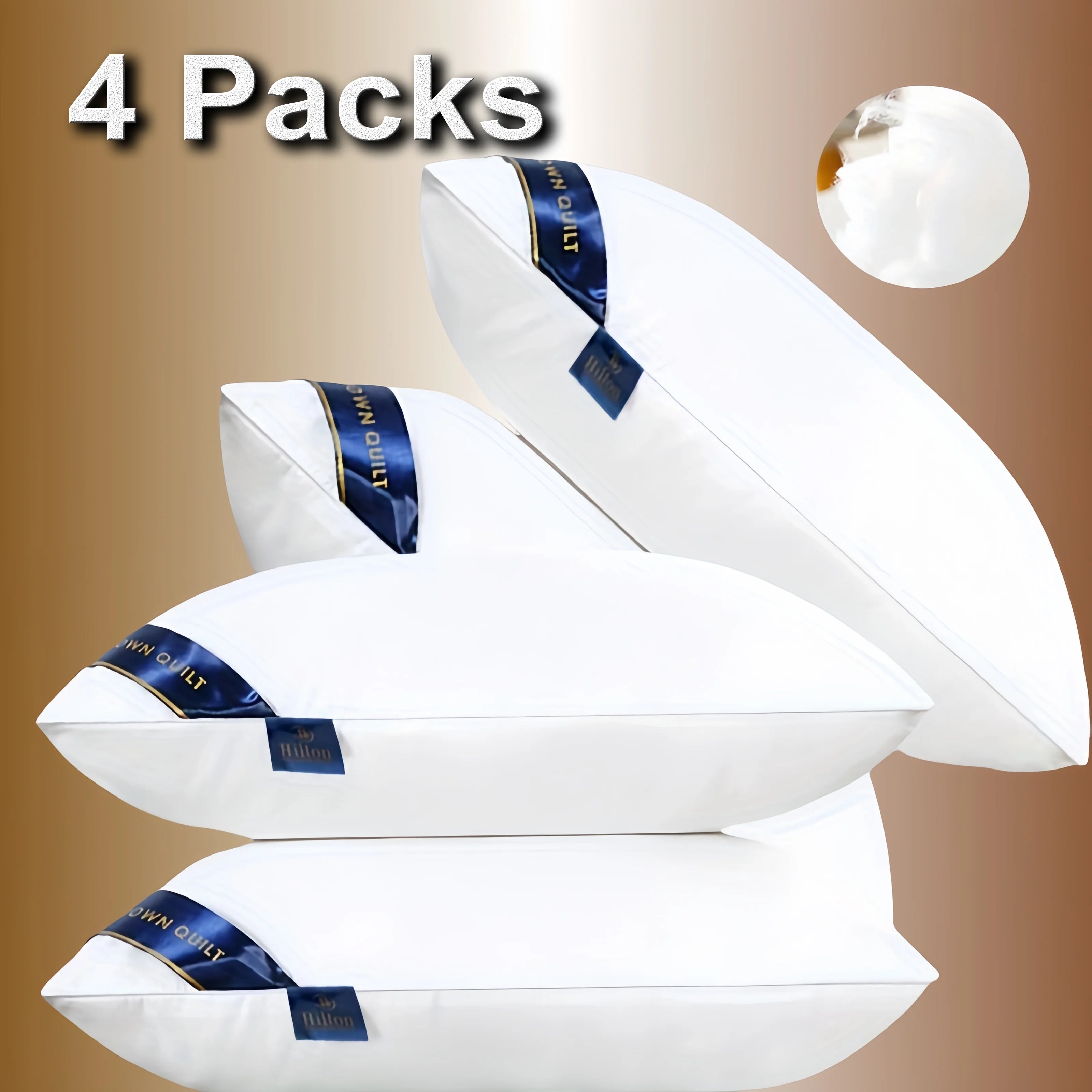 Memory Foam Cotton Pillow for Comfortable Deep Sleep Support