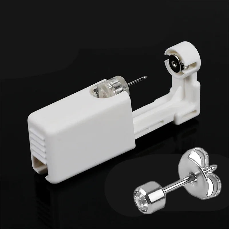 1-4Pcs Disposable Safe Painless Ear Piercing Tool, Healthy Sterile Punctur Kit Earring Studs Nose Rings Piercing Gun Set 