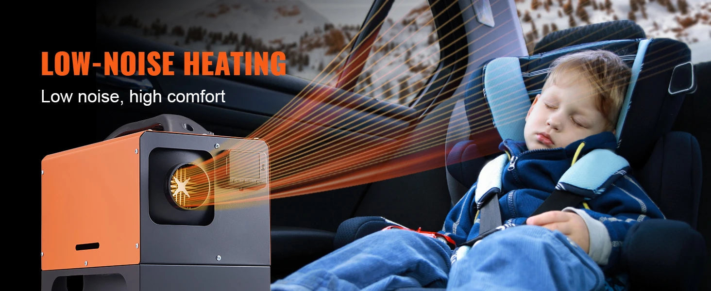 SucceBuy 8KW Diesel Air Heater 12V Car Heater with Remote Control and LCD Diesel Parking Heater for RV Trailer Camper Van Boat 
