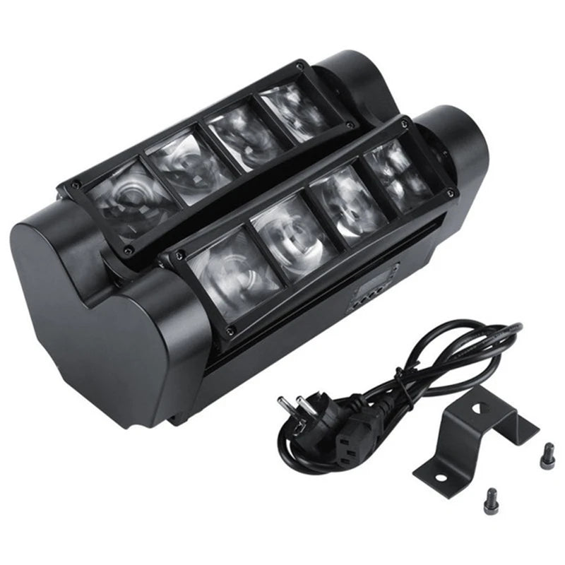 2X Luci Mini Ragno 80W RGBW Movimento Testa da Palco