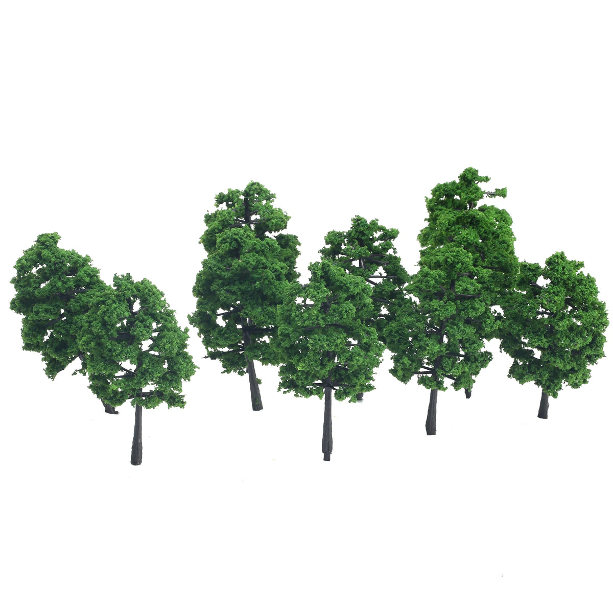 Green Model Landscape Trees, 8 cm, 10 Pack