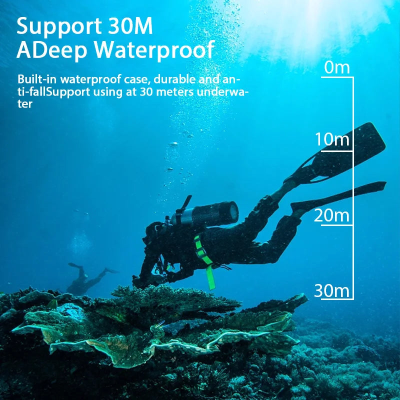 Underwater Waterproof Sports Action Camera for Helmet