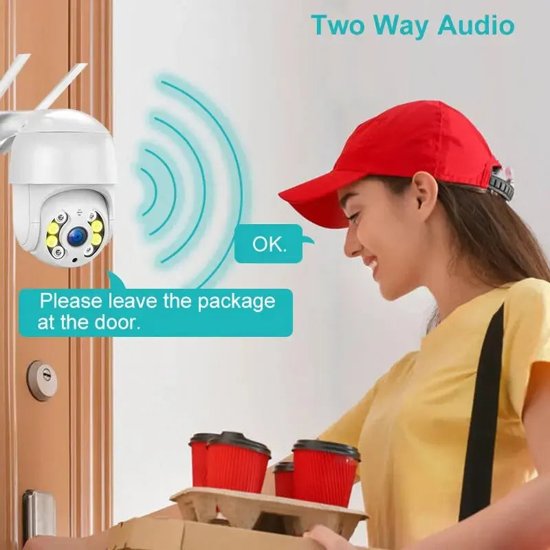 8MP 4K IP PTZ Security Camera with Auto Tracking