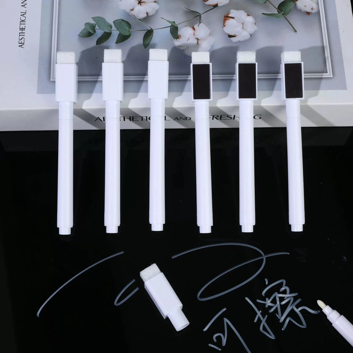 Dry-Erase Markers with Eraser Caps, 8 or 10 Pack
