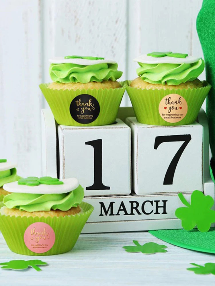 Adesivi Grazie Rosa e Nero Rotolo a Stampa a Caldo