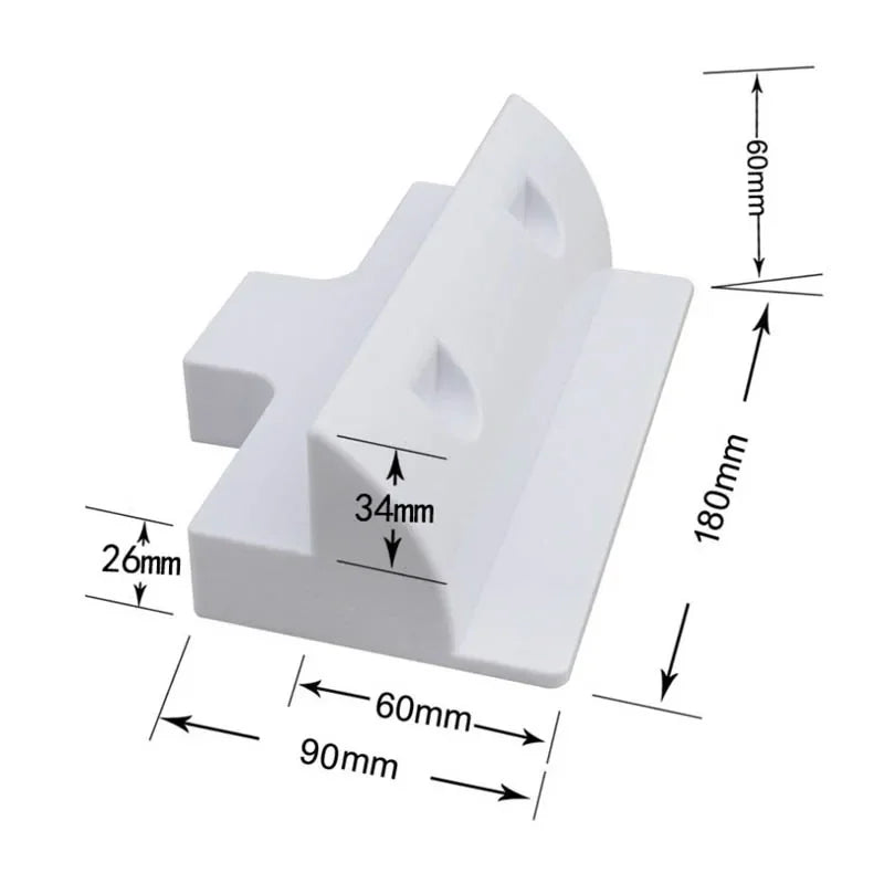 RV Solar Mounting Bracket Drill-Free Plastic Photovoltaic Panel Fixing Corner Brackets Kit For RV Caravans Vehicles Motorhomes