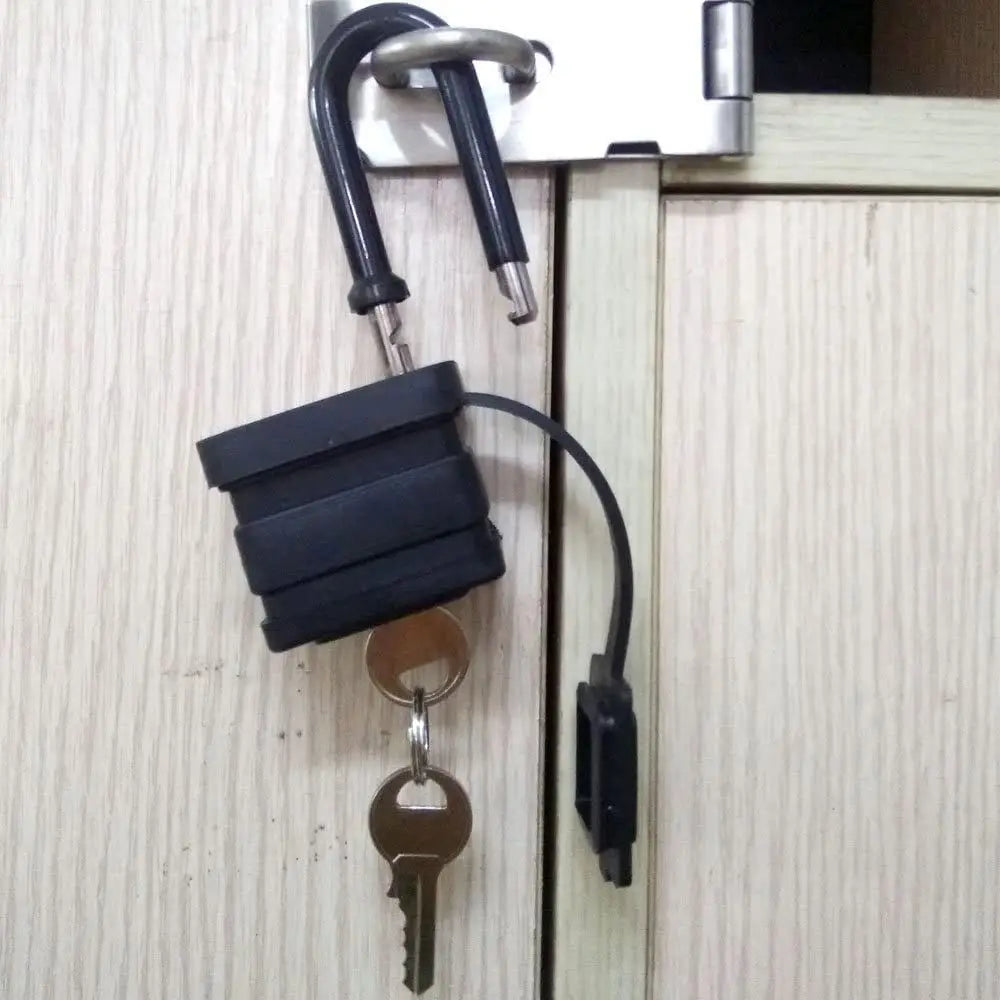 Plastic-Covered Keyed Padlock