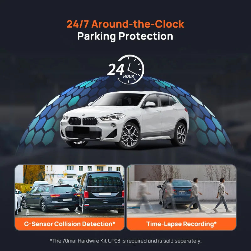 70mai A800SE 4K Dash Cam with GPS, ADAS & Voice Control