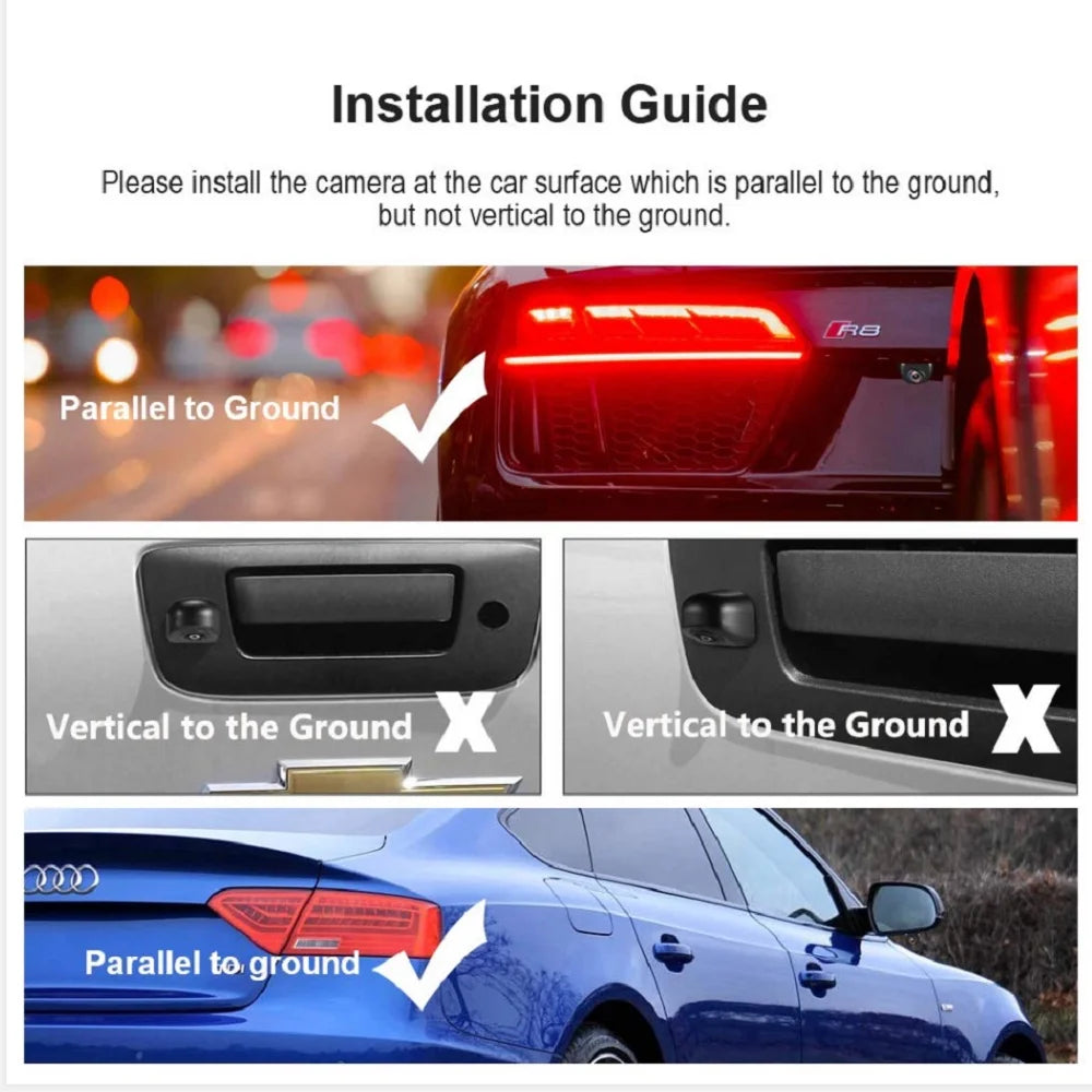 HD 170° Vehicle Camera Waterproof Rear View Parking Cam Auto Car Car Reverse Backup Universal Night Vision CCD HD Automobiles 
