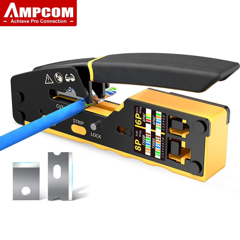 Klešče AMHW8166 za prehodne konektorje RJ45