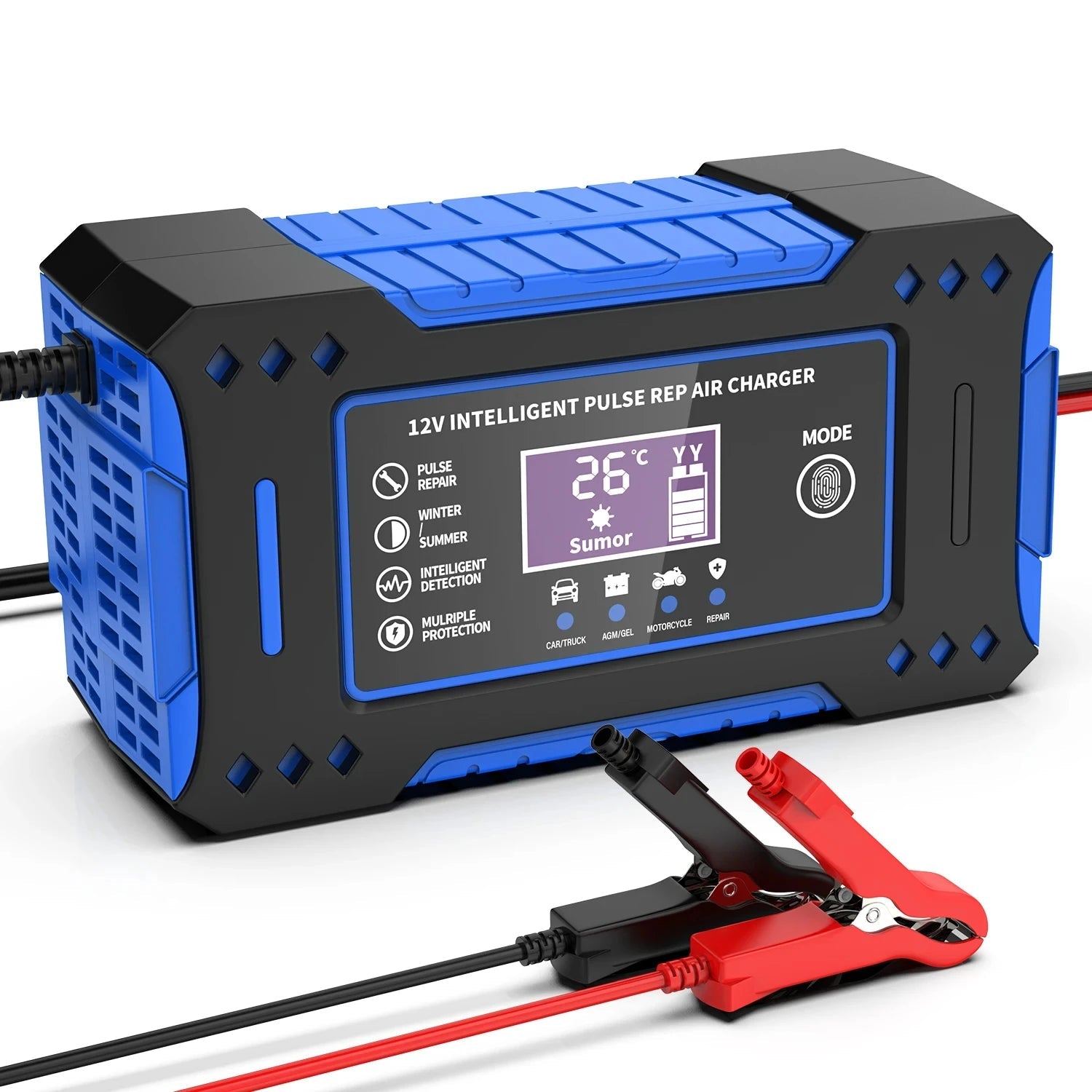Intelligent Battery Charger 12V 6A for Car & Motorcycle ⚡ 