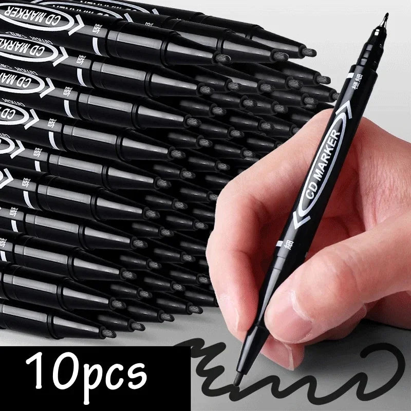 Double‑Tip Permanent Paint Marker Pens Set