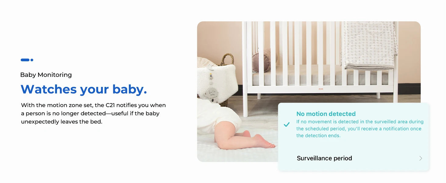 IMILAB C21 2.5K WiFi Indoor Baby Monitor with 360° Tracking