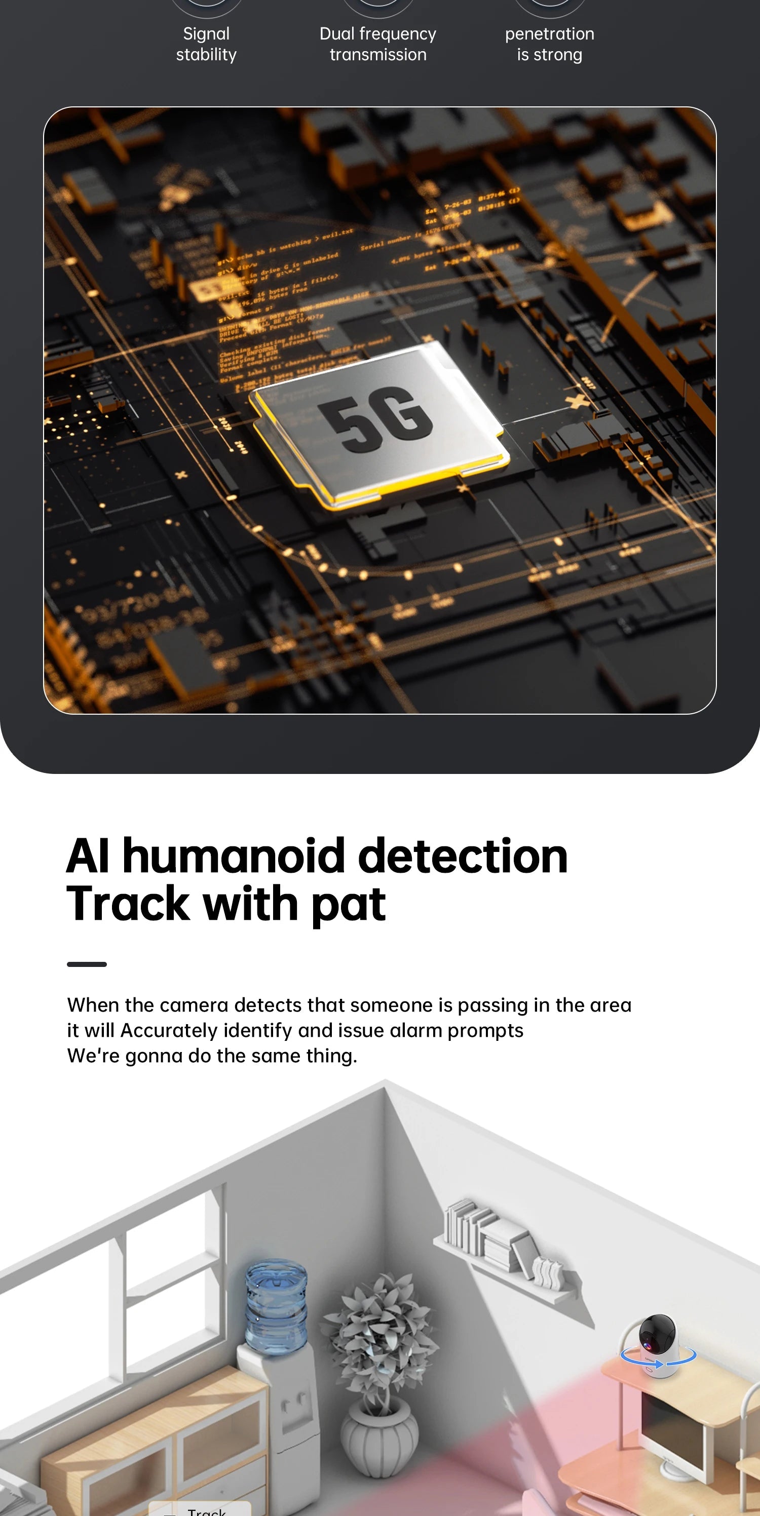 Lenovo 5MP WiFi Camera Smart Home Indoor IP Camera Full Color Night Auto Tracking Security CCTV Surveillance Baby Monitor 