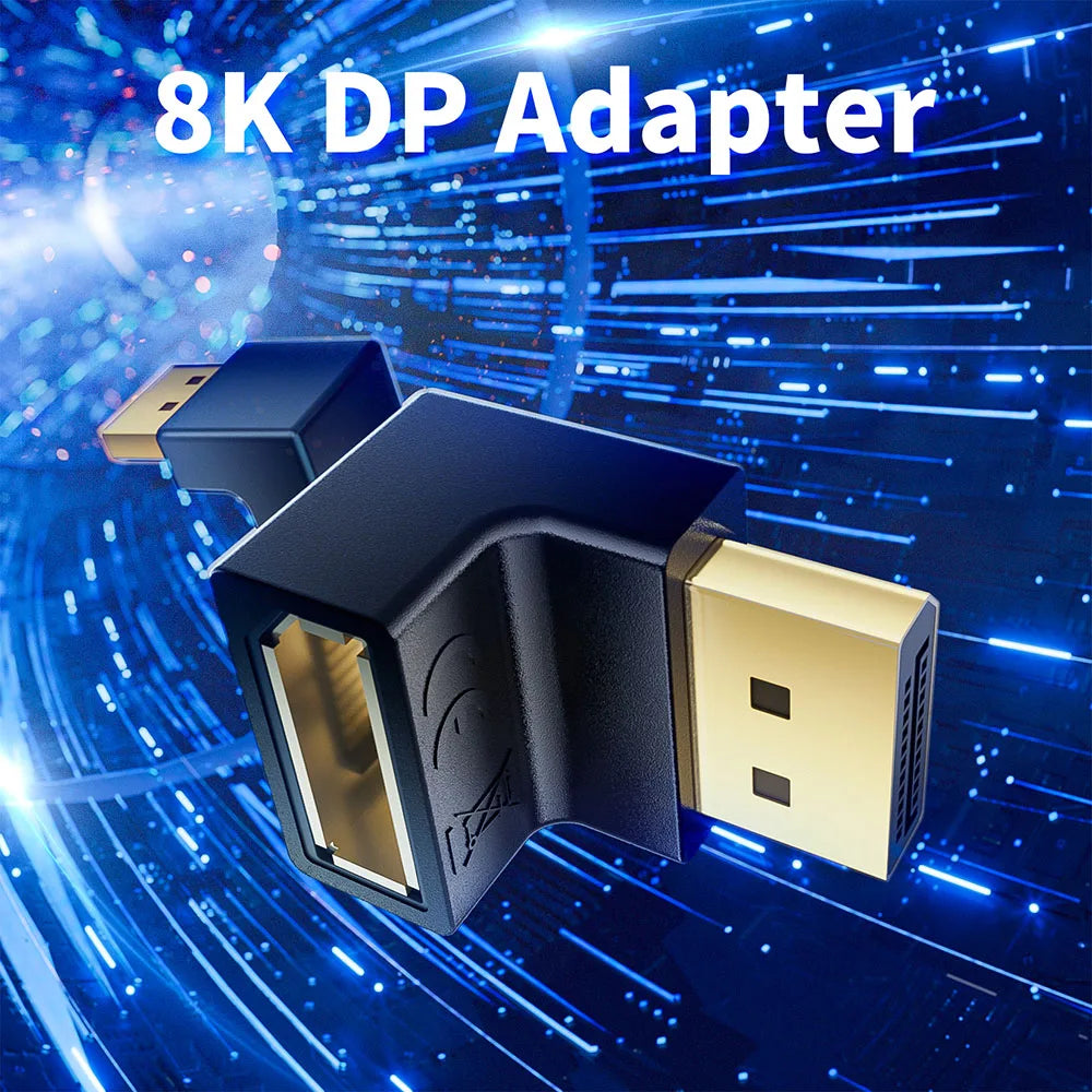 Zahnutý adaptér DisplayPort 1.4