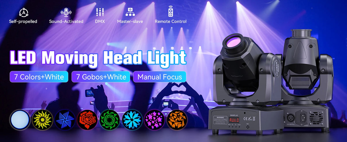 Luce Moving Head a LED da 120W con Telefono e DMX512